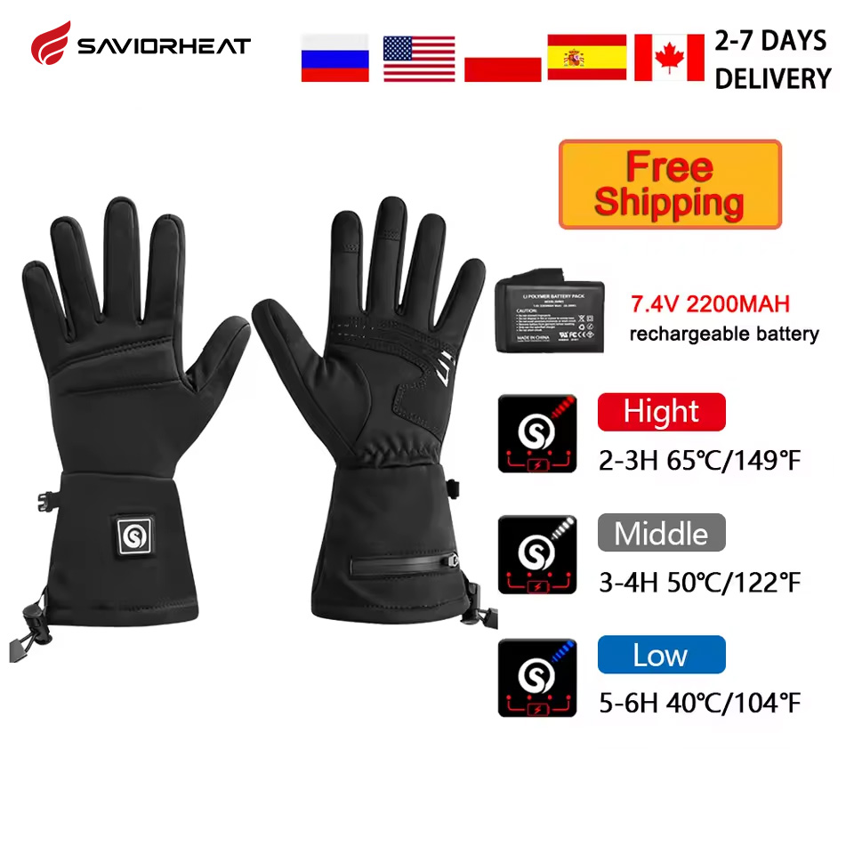Motorcycle Glove Knuckle - Kar Geyik S18 Kış Isıtmalı Eldiven