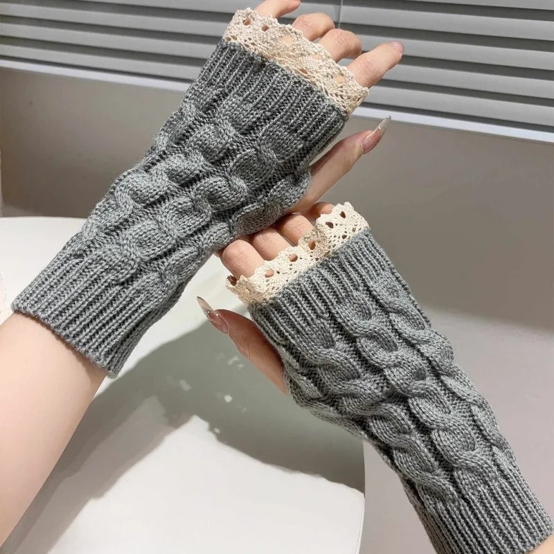Şirin Y2K Kadın Dantel Parmaks - Fingerless Glove Knit incelemesi ve fiyatı